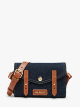 Cross Body Tas Denim Brut Paul marius Blauw denim brut MINIDEB